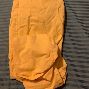 Loft Marisa fit yellow Capri pants